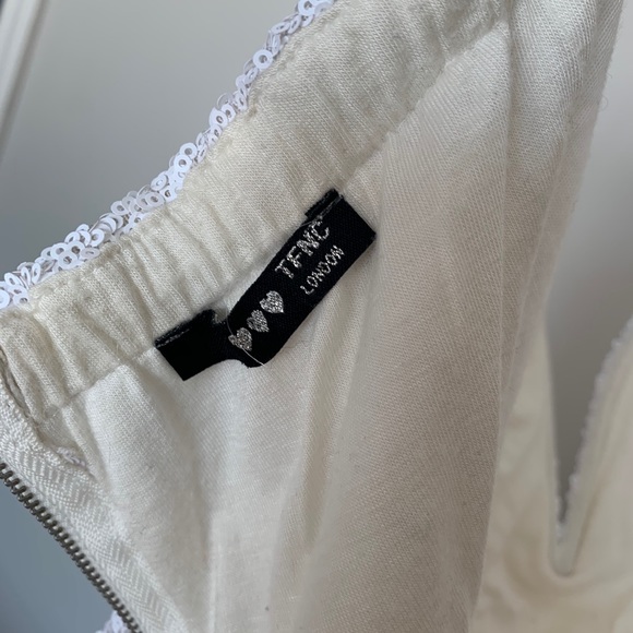 White Sequin TFNC Mini Dress - Picture 4 of 5